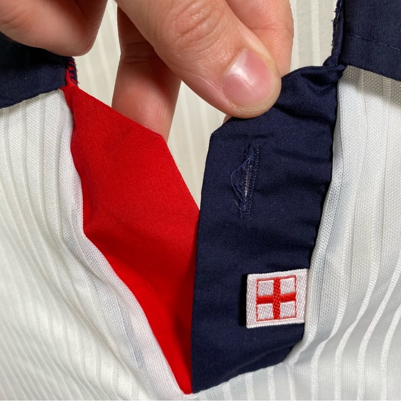 Original Umbro England Football Shirt 1998 Home Rare White Large - Picture 8 of 16